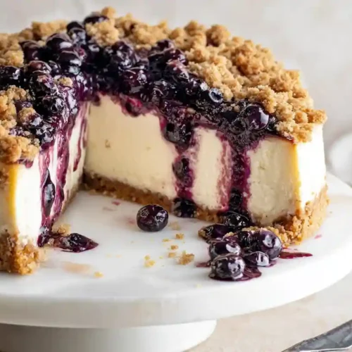 Blueberry Crumble Cheesecake
