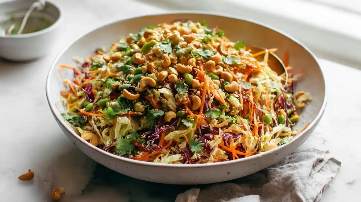 Cashew Crunch Salad with Sesame Dressing