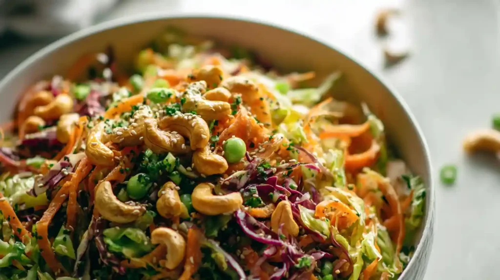 Cashew Crunch Salad with Sesame Dressing
