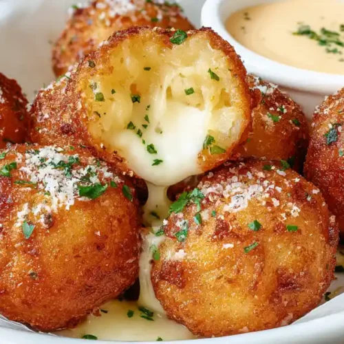 Cheesy Parmesan Garlic Potato Balls