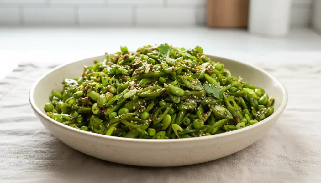 Chili Crisp Snap Pea Salad