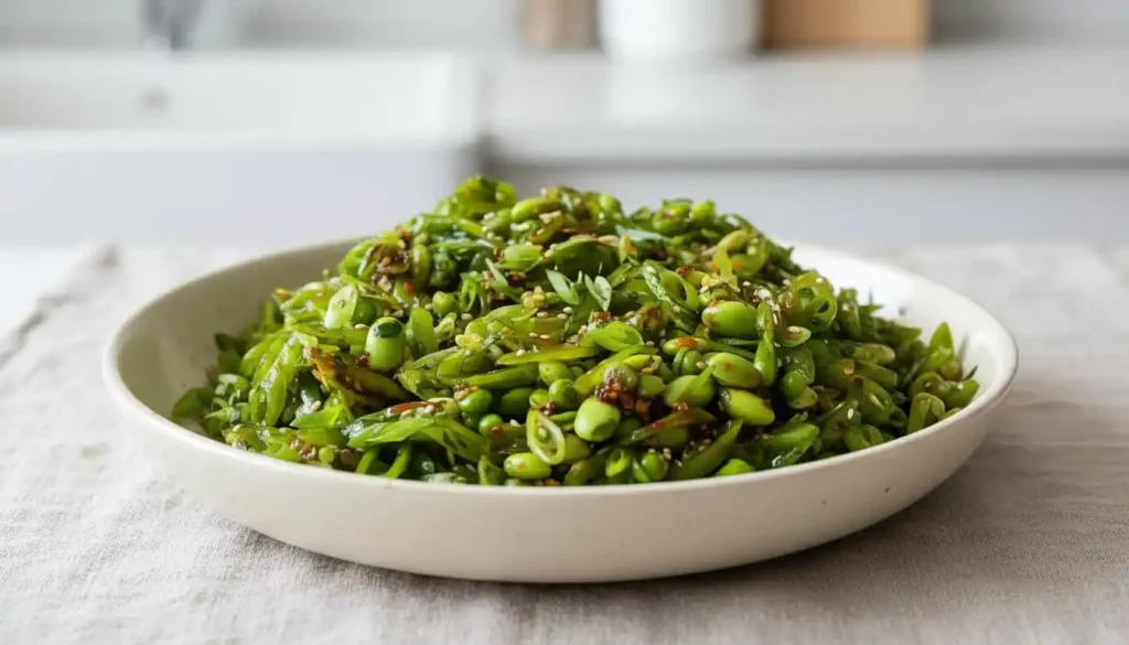 Chili Crisp Snap Pea Salad