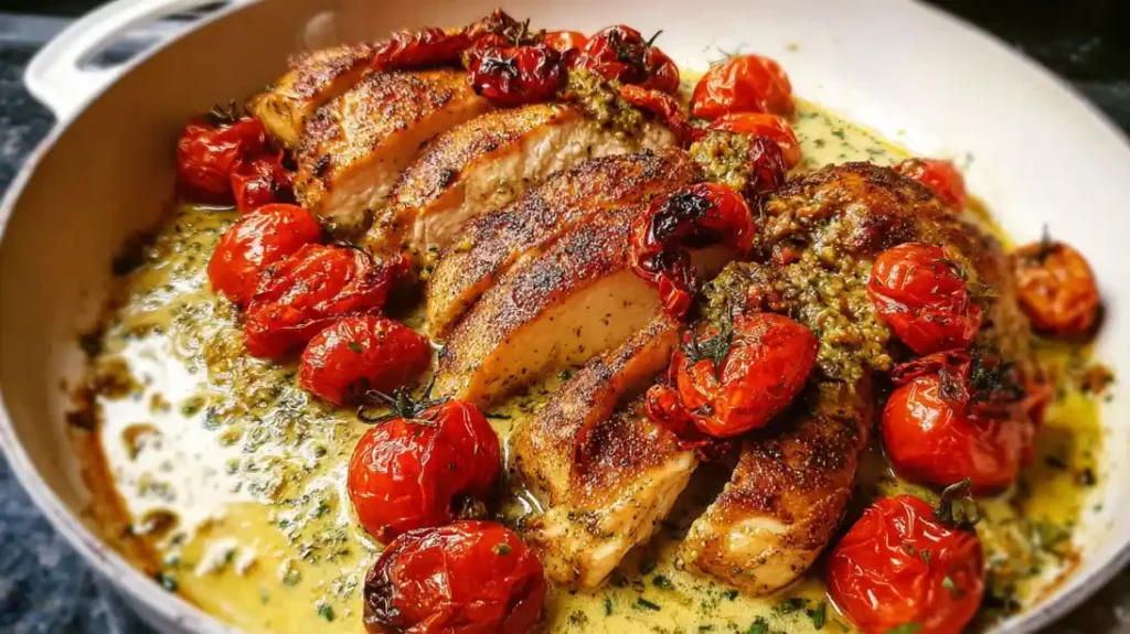 Creamy Pesto Chicken Recipe