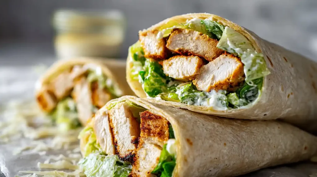 Crispy Chicken Caesar Wrap Recipe