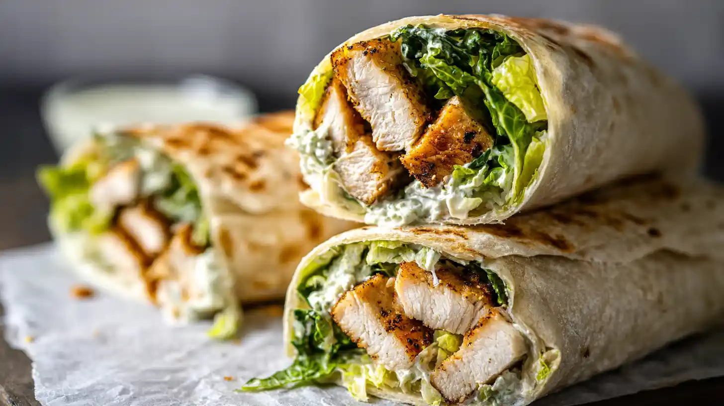 Crispy Chicken Caesar Wrap Recipe