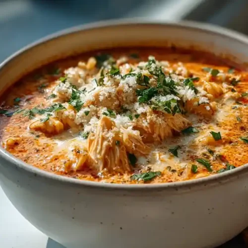 Crock Pot Creamy Chicken Parmesan Soup