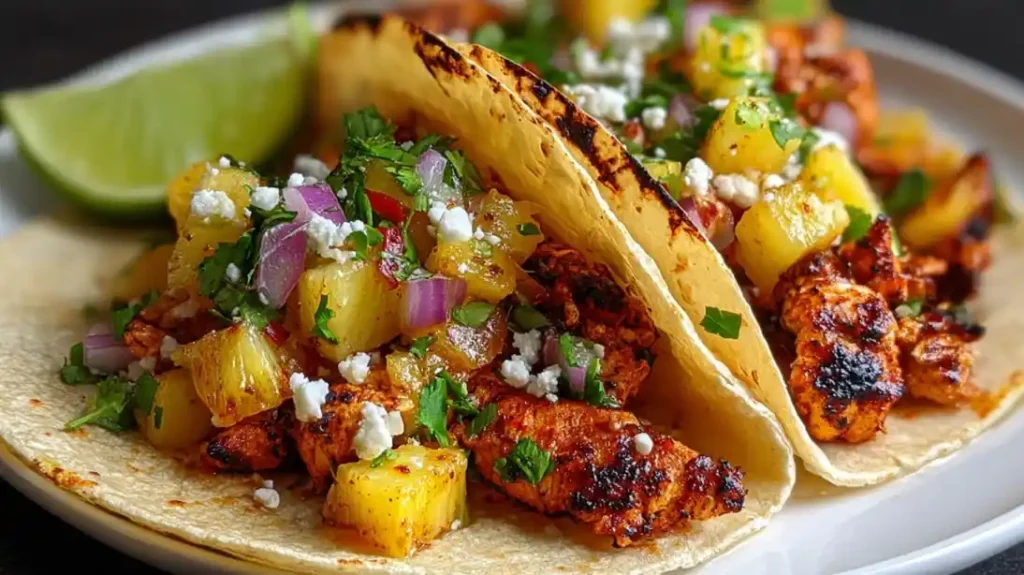 Pineapple Chicken Tacos