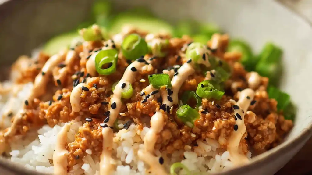Bang Bang Ground Turkey Rice Bowls