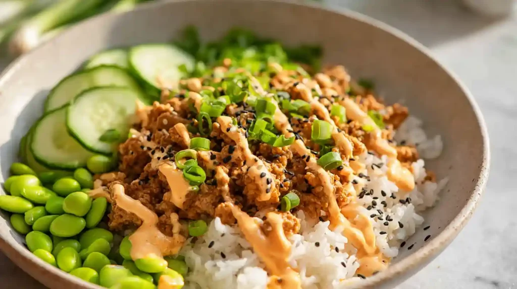 Bang Bang Ground Turkey Rice Bowls