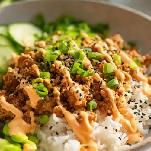 Bang Bang Ground Turkey Rice Bowls