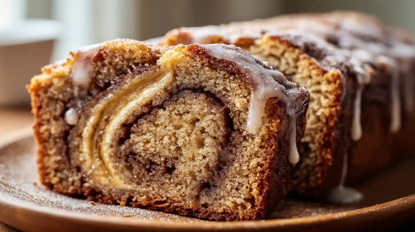 Cinnamon Roll Banana Bread