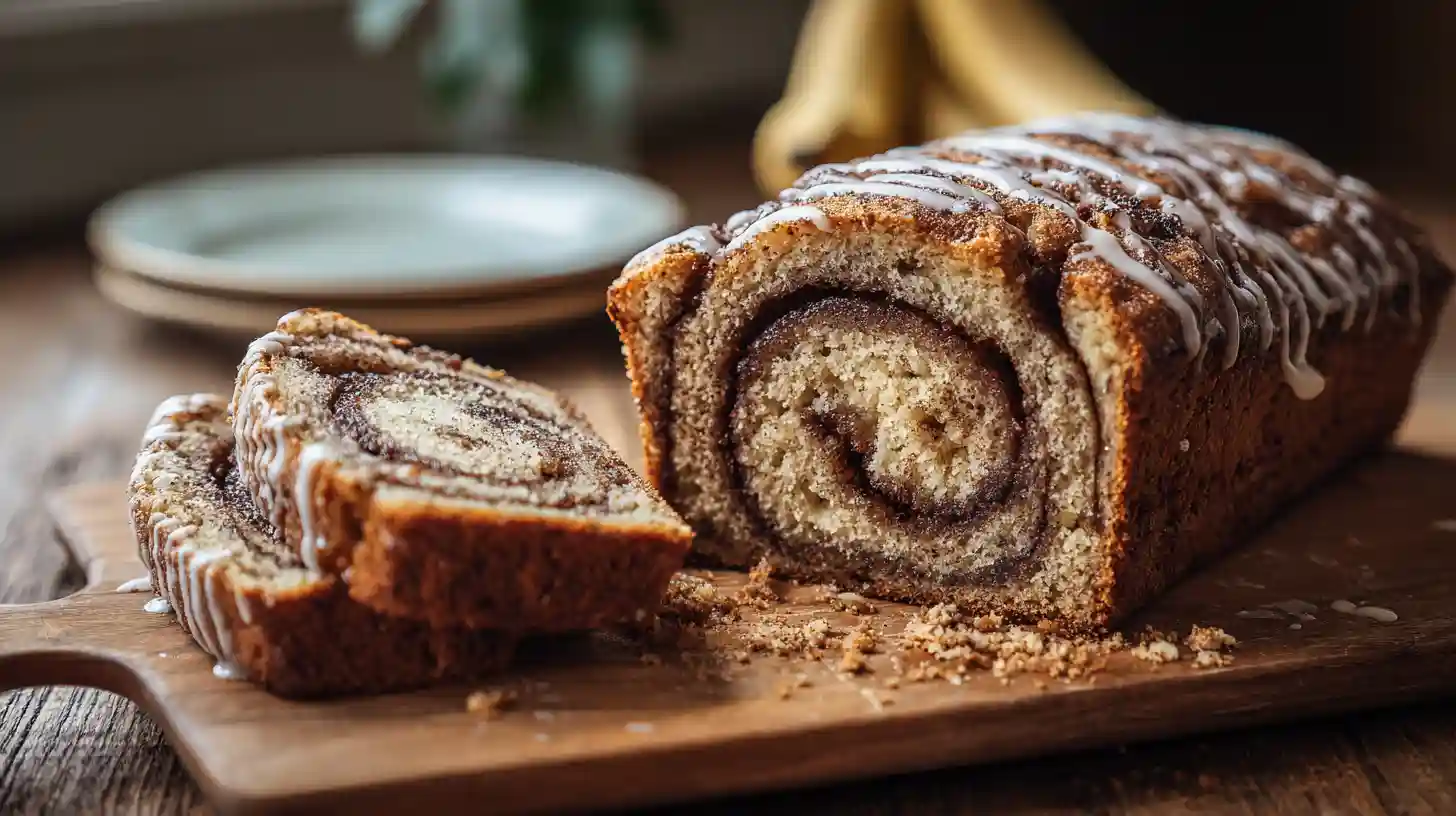 Cinnamon Roll Banana Bread