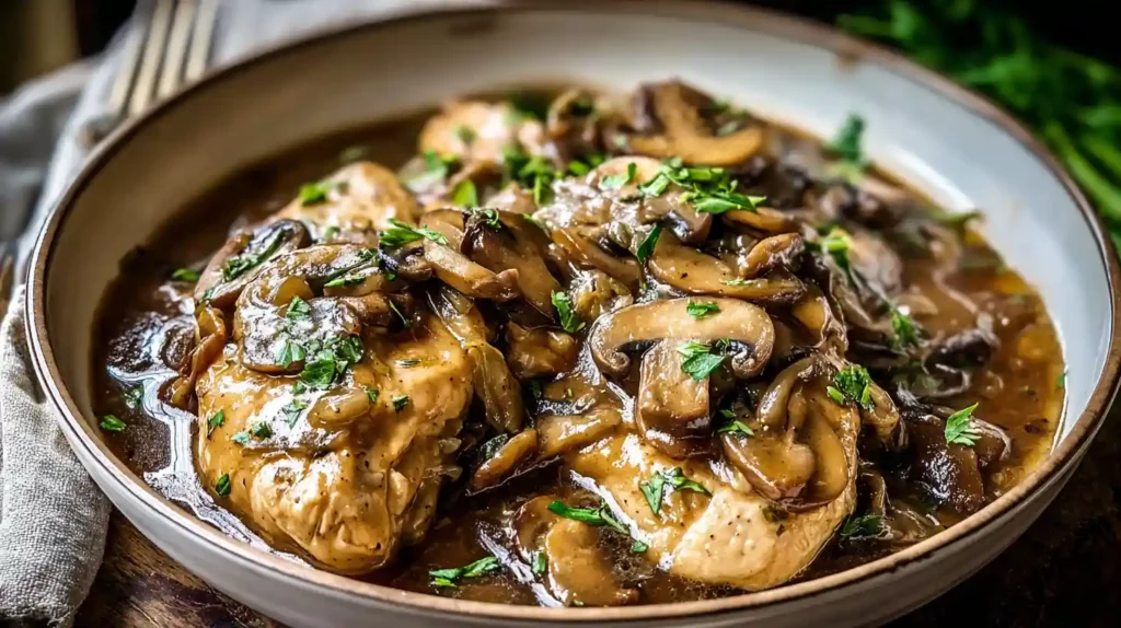 Flavorful Crockpot Chicken Marsala Delight