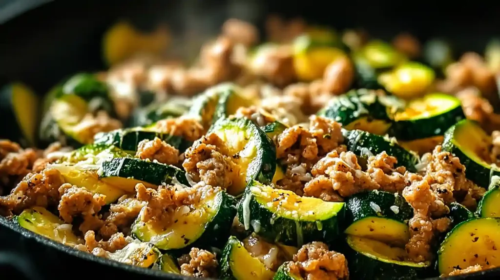 Ground Turkey and Zucchini Skillet