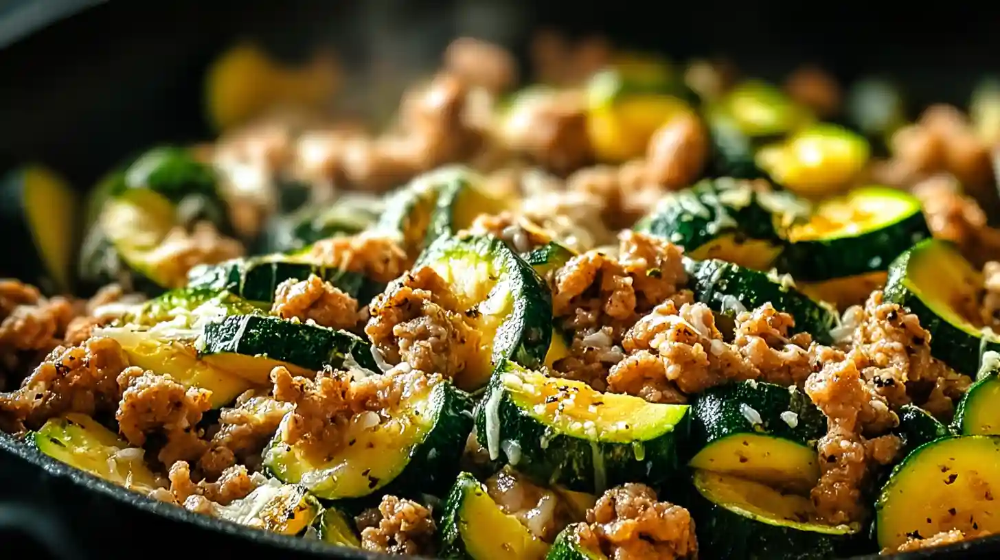 Ground Turkey and Zucchini Skillet