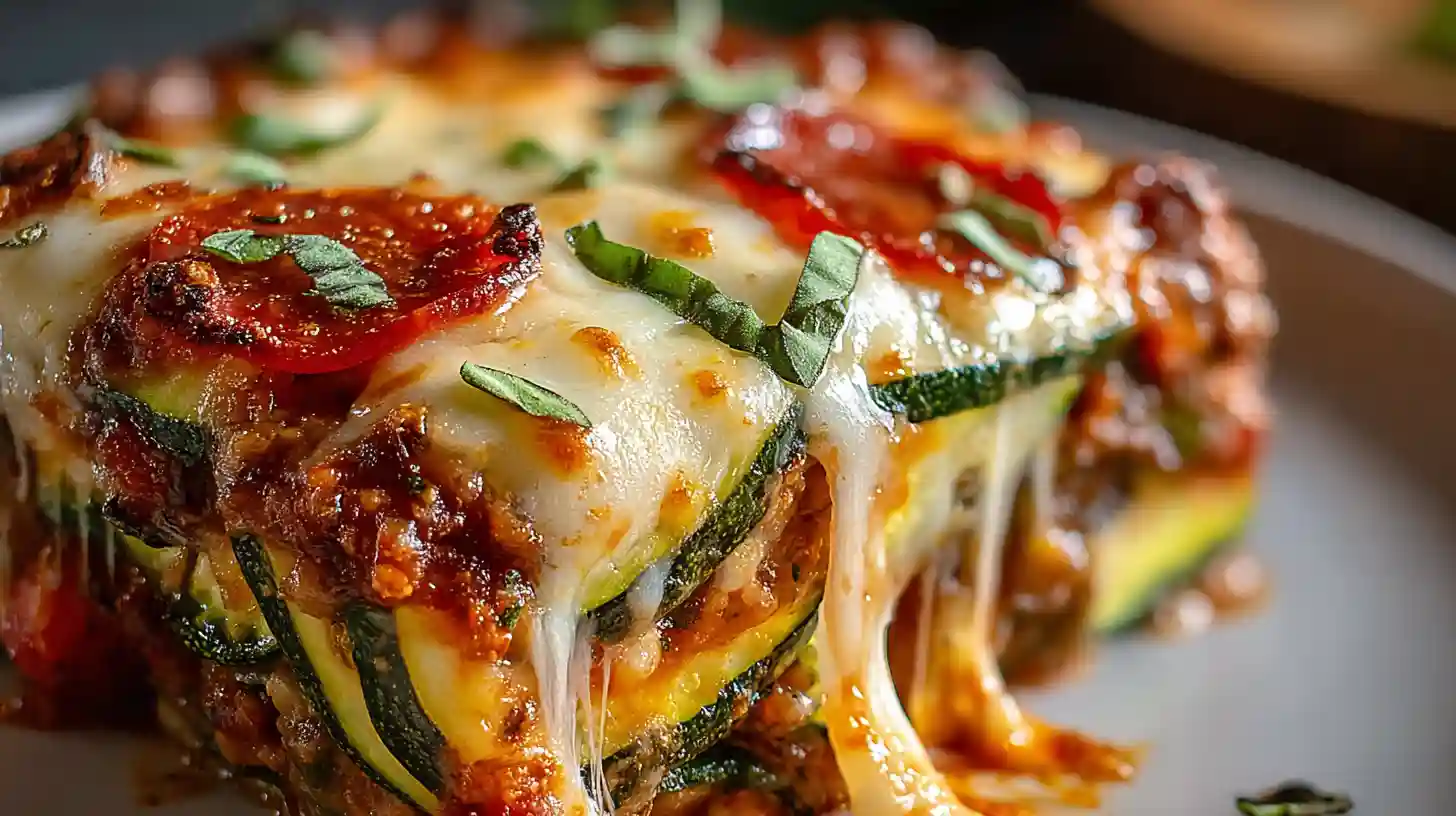 Guilt-Free Zucchini Pizza Casserole Recipe