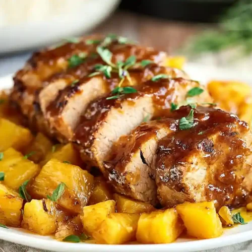 Slow Cooker Pineapple Pork Loin
