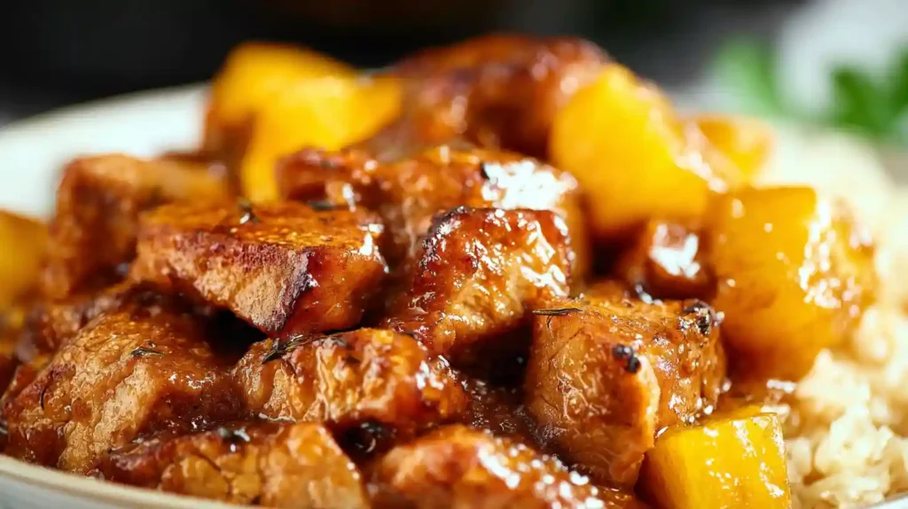 Slow Cooker Pineapple Pork Loin
