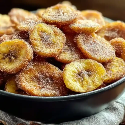 Cinnamon-Sugar Air Fryer Banana Chips