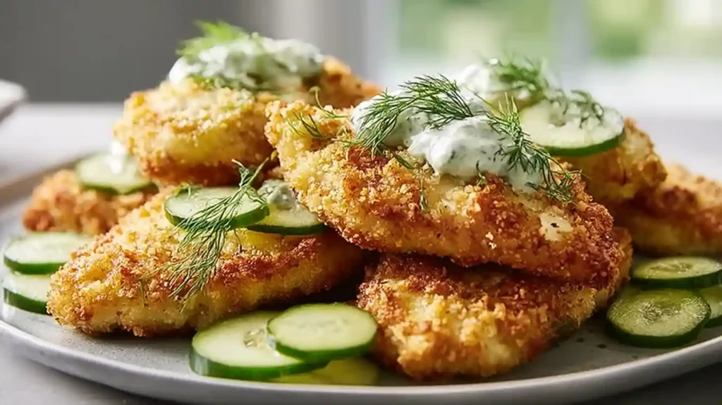 Crispy Dill Pickle Parmesan Chicken