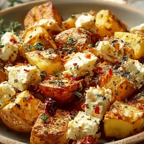 Greek Feta Roast Potatoes