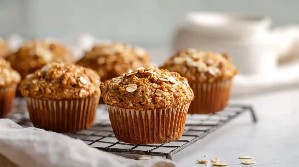 Healthy Banana Oatmeal Muffins