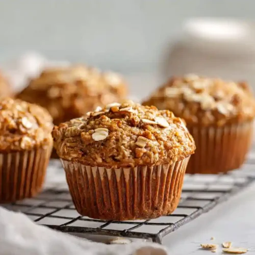 Healthy Banana Oatmeal Muffins