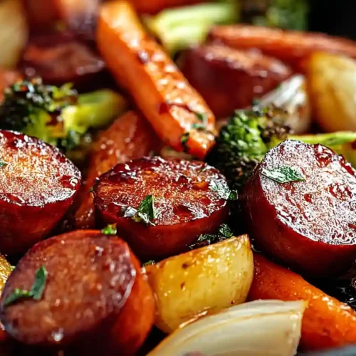 Honey Garlic Kielbasa & Veggies