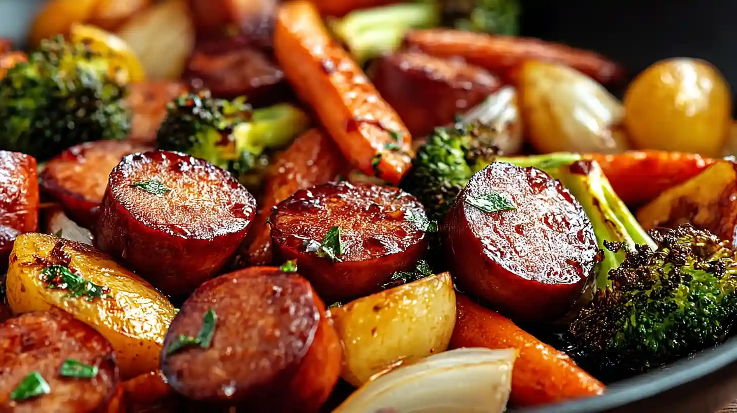 Honey Garlic Kielbasa & Veggies