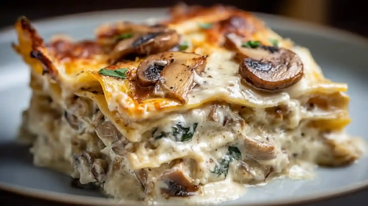 Mushroom And Spinach Lasagna Recipe