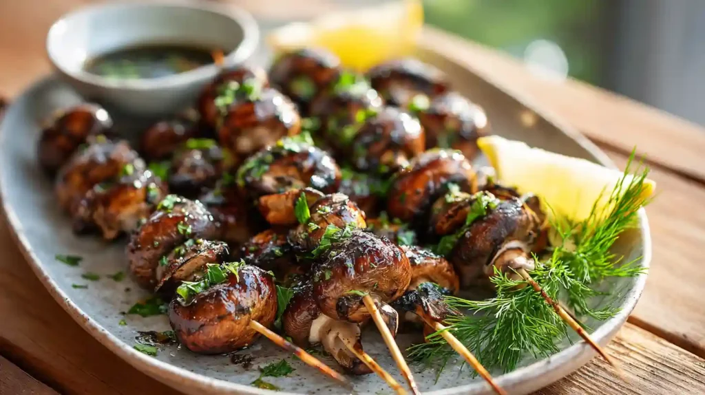 Sautéed Grilled Garlic Mushrooms