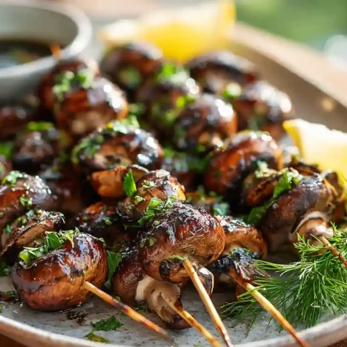 Sautéed Grilled Garlic Mushrooms